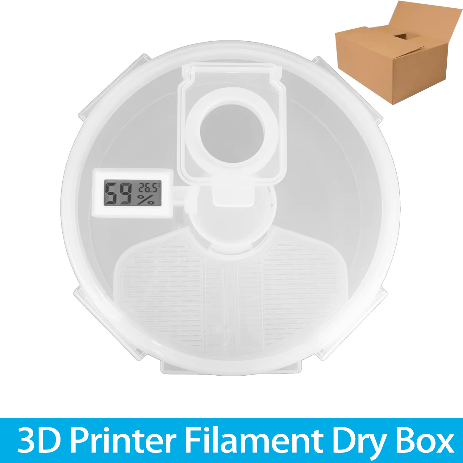 Petg Filament - 3D-Drucker 1KG PLA-Filament-Box Staubdicht Feuchtigkeitsbeständig PETG