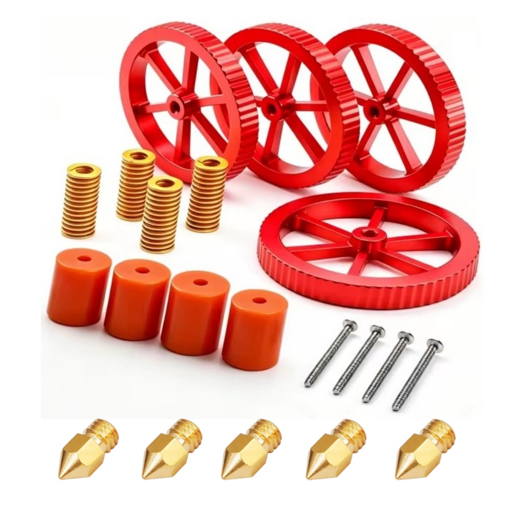 3D Printer Bed - Ender 3 Federn-Upgrade-Kit, Heizbett-Nivellierungsset für Ender