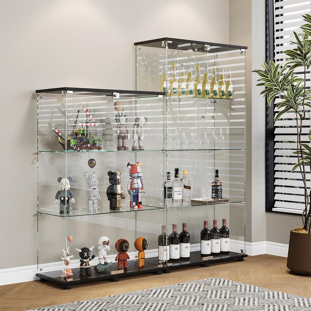 Glasvitrine mit 4 Regalen, Dop – Glass Bed Bewertung und Preis