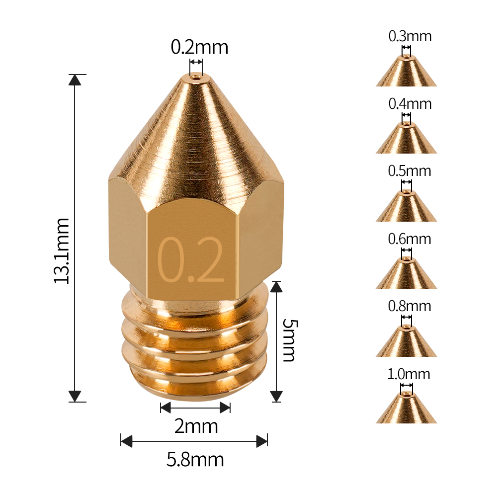 MK7 MK8 Düse 0,4mm 0,3mm 0,2mm – Direct Drive Extruder Bewertung und Preis